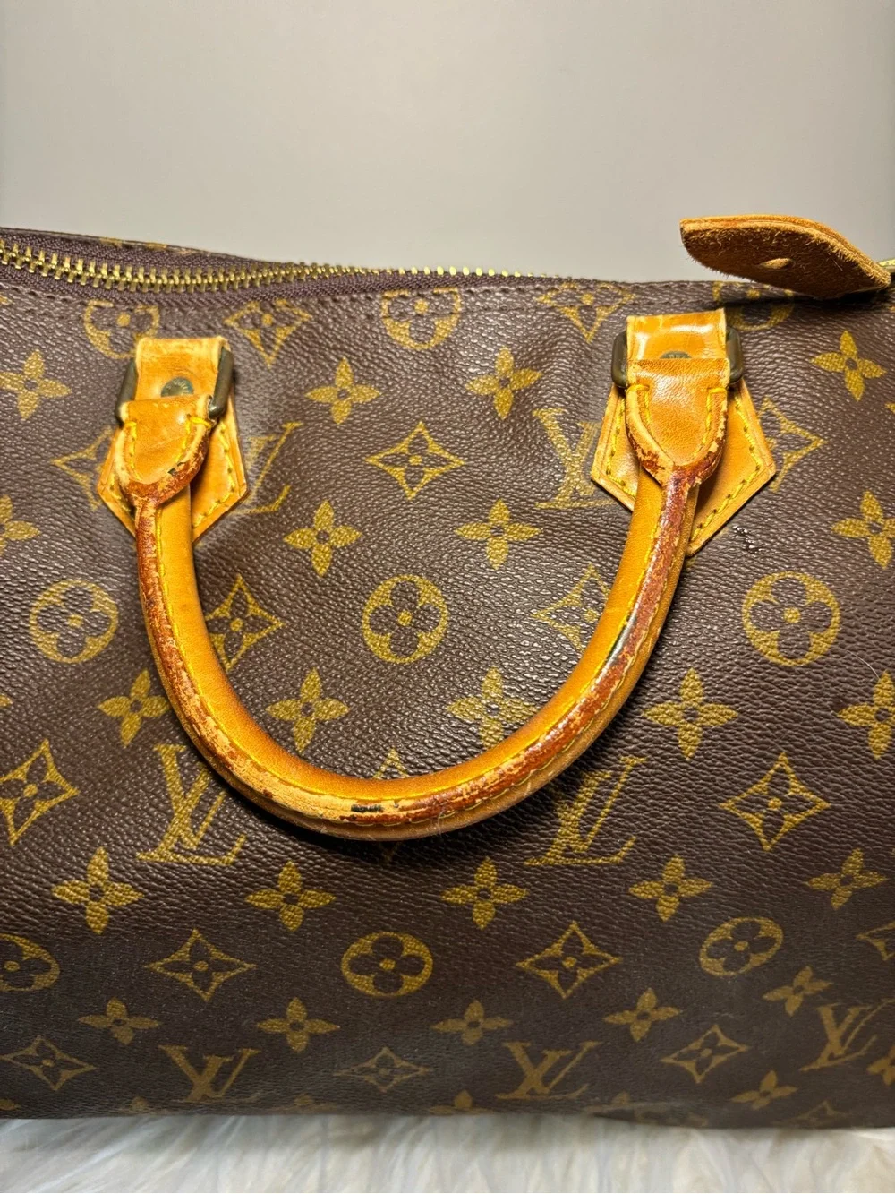 Louis Vuitton Monogram Canvas Speedy Handbag - Brown/Tan